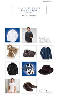 PRO-IDEE VERSAND - FASHION CLASSICS Basics Herren - Pro-Idee Online-Katalog - Frühjahr/Sommer 2018 bestellen PRO-IDEE VERSAND - FASHION CLASSICS Basics Herren - Pro-Idee Online-Katalog - Frühjahr/Sommer 2018 bestellen