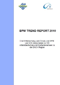 SOFTSELECT - BPM Software - SoftTrend Report - BPM Software Katalog 2010 bestellen