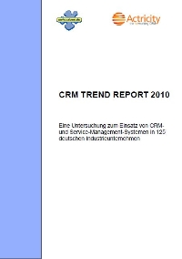 SOFTSELECT - CRM Software - SoftTrend Report - CRM Software Katalog 2010 bestellen