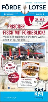 KIEL-MARKETING-TOURISMUS - Kiel-Marketing - Kieler Fördelotse - mit Veranstaltungen Oktober-Dezember 2018 bestellen KIEL-MARKETING-TOURISMUS - Kiel-Marketing - Kieler Fördelotse - mit Veranstaltungen Oktober-Dezember 2018 bestellen